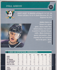 2002-03 Topps Stadium Club #57 Paul Kariya