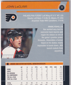 2002-03 Topps Stadium Club #77 John LeClair