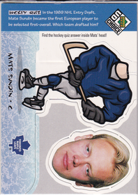 1998-99 UD Choice Mini Bobbing Head #BH17 Mats Sundin