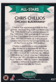 1992-93 Parkhurst Emerald Ice #457 Chris Chelios