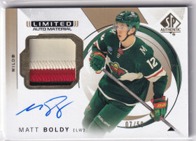 2024-25 SP Authentic Limited Patch Autographs #40 Matt Boldy /50