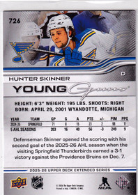 2025-26 Extended Series Hunter Skinner Young Guns  #726