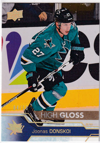  2016-17 Upper Deck High Gloss #404 Joonas Donskoi /10
