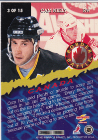 1995-96 Score Border Battle #3 Cam Neely