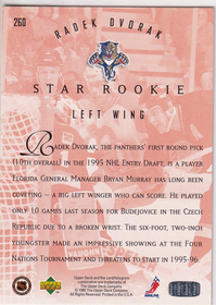 1995-96 Upper Deck Electric Ice #260 Radek Dvorak