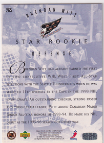 1995-96 Upper Deck Electric Ice #265 Brendan Witt