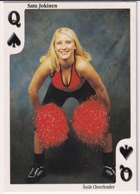 1999-00 Cardset Finland - Aces High #Q♠ Satu Jokinen
