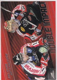 2011-12 Cardset Double Impact #DI6 Eric Perrin Antti Pihlström