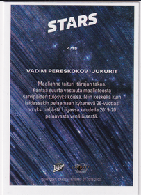 2019-20 Cardset Series 2 Stars #4 Vadim Pereskov