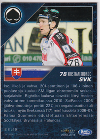 2010-11 Cardset International Stars #IS8 Kristian Kudroc