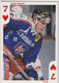 1999-00 Cardset Finland - Aces High #7♥ Janne Ojanen