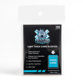 Euro Elite Pehmeät 130PT Thick Card korttisuojat – 100 kpl pakkaus