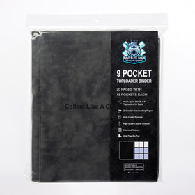 Euro Elite 9 Pocket Toploader Binder – 360 toploaderille (harmaa)
