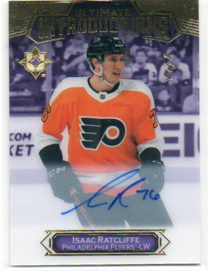  2022-23 Ultimate Collection Ultimate Introductions Autographs Purple #UI56 Isaac Ratcliffe 1/1