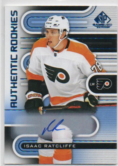  2022-23 SP Game Used Autographs Blue #154 Isaac Ratcliffe F