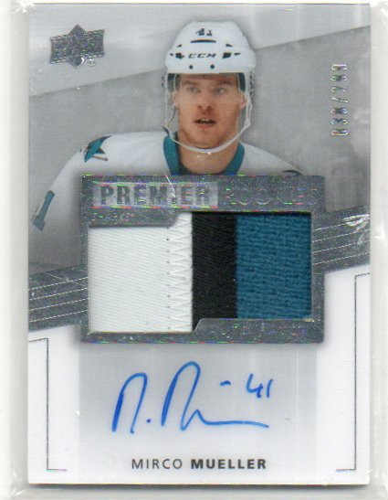  2014-15 Upper Deck Premier #90 Mirco Mueller JSY AU/299 RC