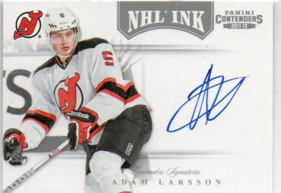  2011-12 Panini Contenders NHL Ink #34 Adam Larsson