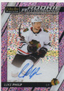  2023-24 O-Pee-Chee Platinum Rookie Autographs Violet Pixels #RLP Luke Philp