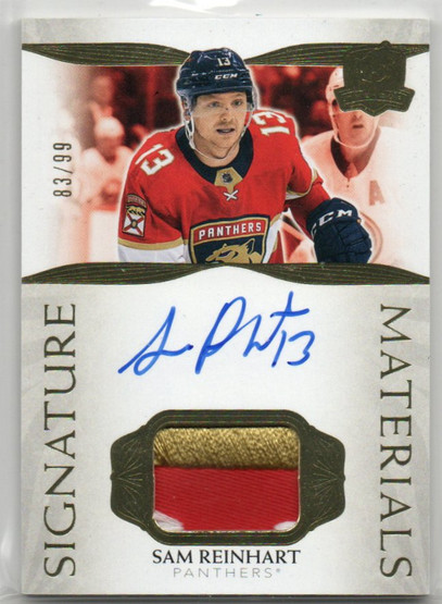  2021-22 The Cup Signature Materials #SPSR Sam Reinhart/99