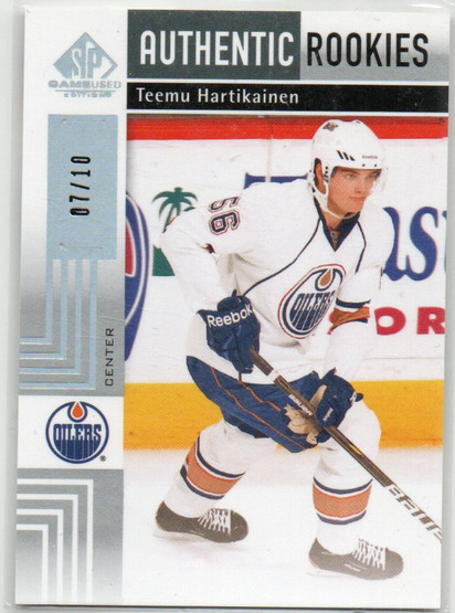  2011-12 SP Game Used Silver Spectrum #121 Teemu Hartikainen /10