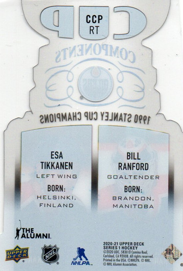  2020-21 Upper Deck Cup Components #CCPRT Bill Ranford/Esa Tikkanen