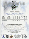  2016-17 Artifacts Rookie Autographs Redemptions #XVIII Julius Honka