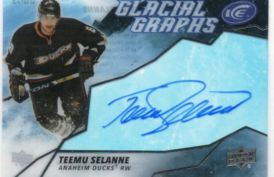  2019-20 Upper Deck Ice Glacial Graphs #GGTS Teemu Selanne