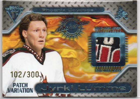  2000-01 Titanium Game Gear Patches #127 Jyrki Lumme/300