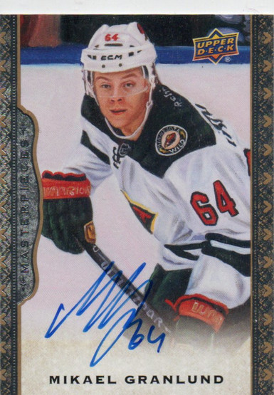  2014-15 UD Masterpieces Autographs #86 Mikael Granlund F