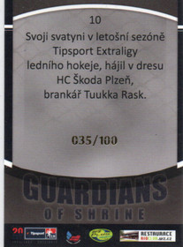 Guardians of Shrine Tuukka Rask /100