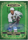  2022-23 Upper Deck Stature Autographs Green #3 Teemu Selanne/10