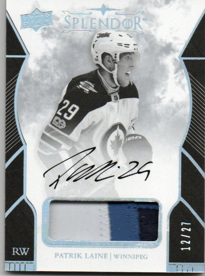 2017-18 Upper Deck Splendor #BWPL Patrik Laine PATCH AU /27