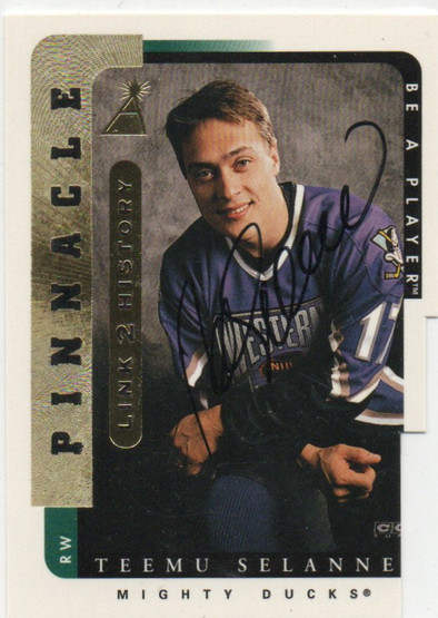 1996-97 Be A Player Link to History Autographs #1B Teemu Selanne