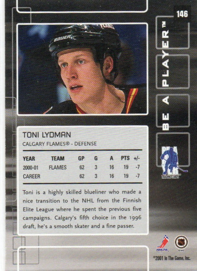  2001-02 BAP Memorabilia #146 Toni Lydman All-Star 1/1