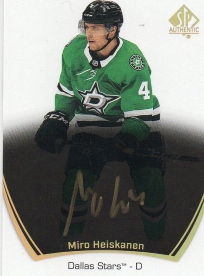  2021-22 SP Authentic BLACK Autographs #20 Miro Heiskanen 