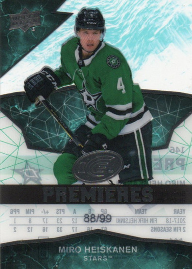  2018-19 Upper Deck Ice #146 Miro Heiskanen/99 RC