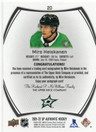  2021-22 SP Authentic BLACK Autographs #20 Miro Heiskanen 