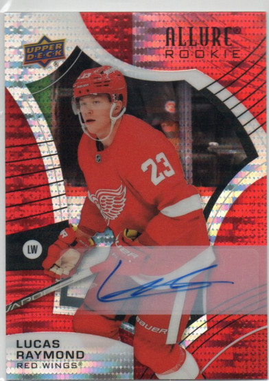 2021-22 Upper Deck Allure Autographs Red Rainbow #109 Lucas Raymond C