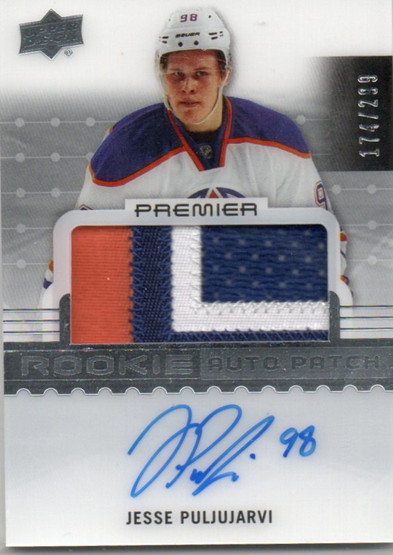  2016-17 Upper Deck Premier #103 Jesse Puljujarvi JSY AU/299 RC