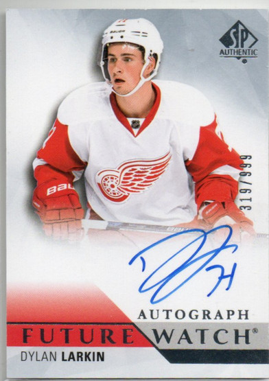  2015-16 SP Authentic #260 Dylan Larkin AU RC /999