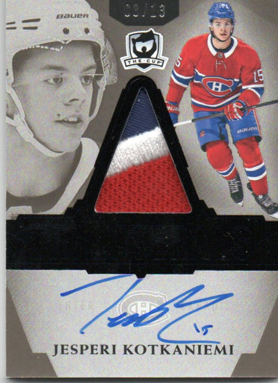 2018-19 The Cup Trilaterals  Black  #TLJK Jesperi Kotkaniemi AU/13