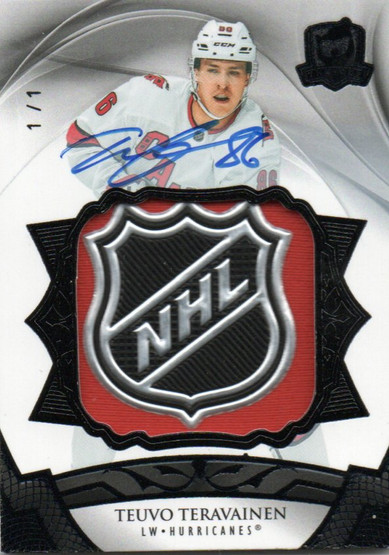  2020-21 The Cup Black Shield #93 Teuvo Teravainen AU 1/1
