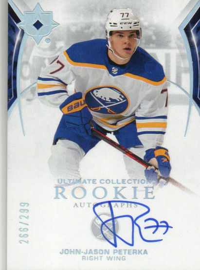  2021-22 Ultimate Collection #176 J.J. Peterka AU/299 RC
