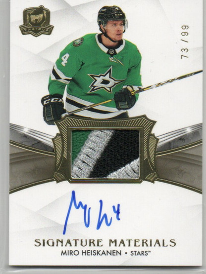  2020-21 The Cup Signature Materials #SPMH Miro Heiskanen/99