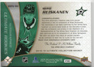 2018-19 Upper Deck Ultimate Retro Rookie Patch Auto Miro Heiskanen /49