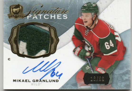 2014-15 The Cup Signature Patches #SPGR Mikael Granlund/99