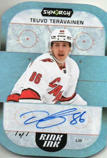  2022-23 Synergy Rink Ink Blue #RITT Teuvo Teravainen 1/1