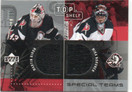  2002-03 UD Top Shelf Dual Player Jerseys #STBN Martin Biron/Mika Noronen /99