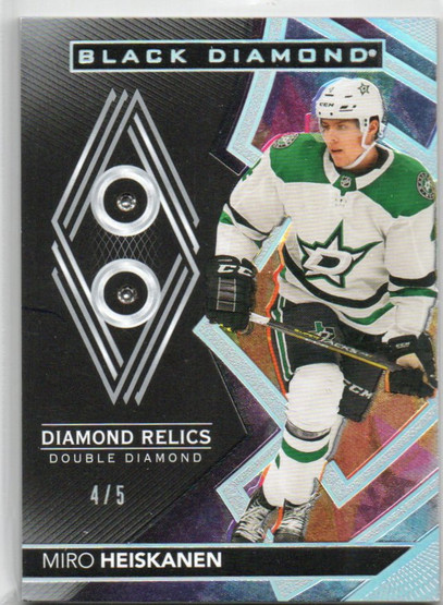  2020-21 Black Diamond Diamond Relics #BDBMH Miro Heiskanen /5