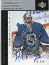 2002-03 UD Premier Collection Signatures Silver #ASPR Patrick Roy SP /125